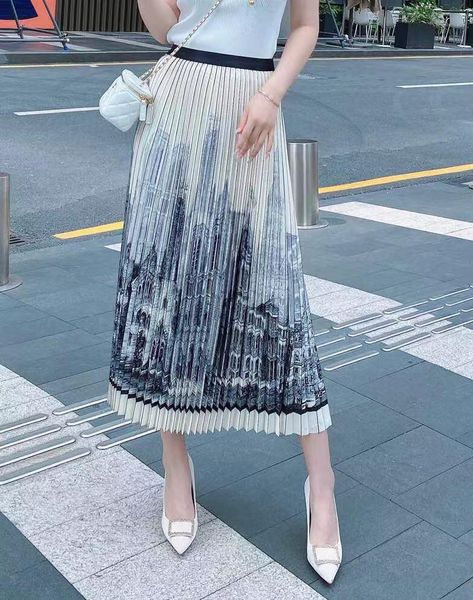 

skirts sj04290 fashion women's 2021 runway luxury european design party style clothing, Black