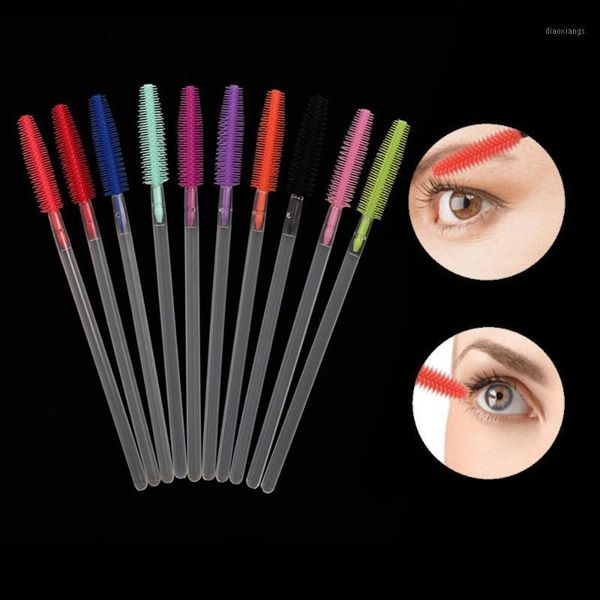 

10pcs eyelash extension disposable eyebrow brush mascara wand applicator spoolers eye lashes brushes set makeup tools1