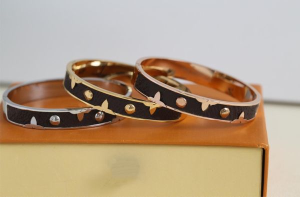 

women bangle leather stainless steel buckle leathers bracelets engagement party jewelry gift, Black