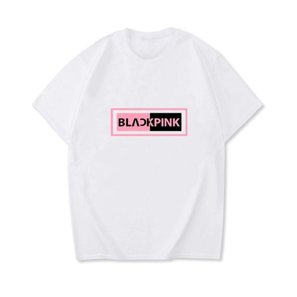 

100% cotton 7-color summer oversized women's t-shirt rectangular letter print harajuku casual short sleeve tshirt s-3xl, White