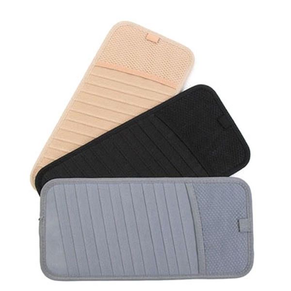 

car organizer sun visor cd holder portable sunshade disc case media storage wallet clip glasses pen bags
