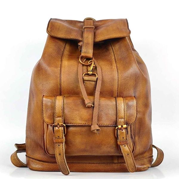 

backpack timeless classical vintage veg-tanned genuine leather free