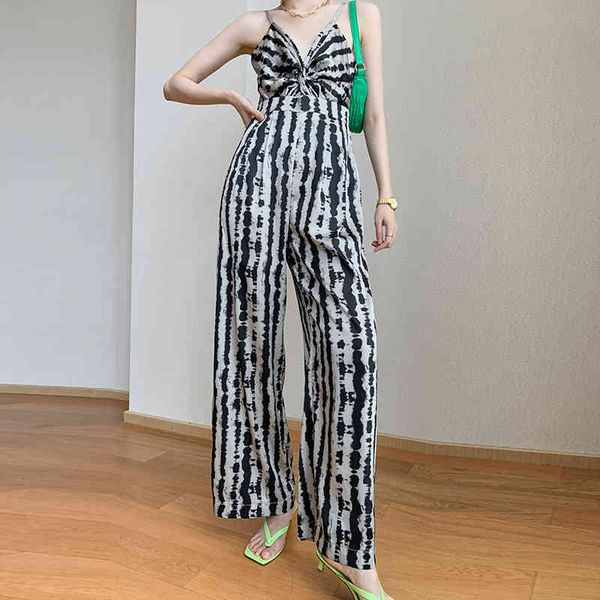 

jacket summer leopard print jumpsuit v neck silky straight long wide leg jumpsuits playsuit trousers overalls streetwear, Black;brown
