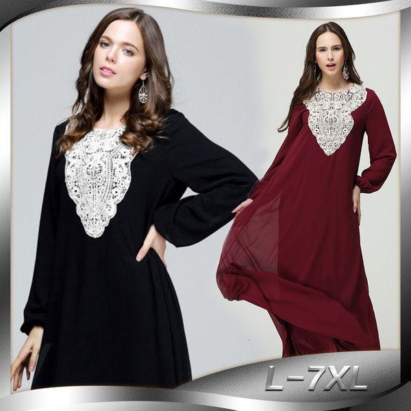 

mode length female dress plus size 6l chest gowns middle eastern robe applications i xl xxl 4xl 5xl 6xl 7xl, Black;gray