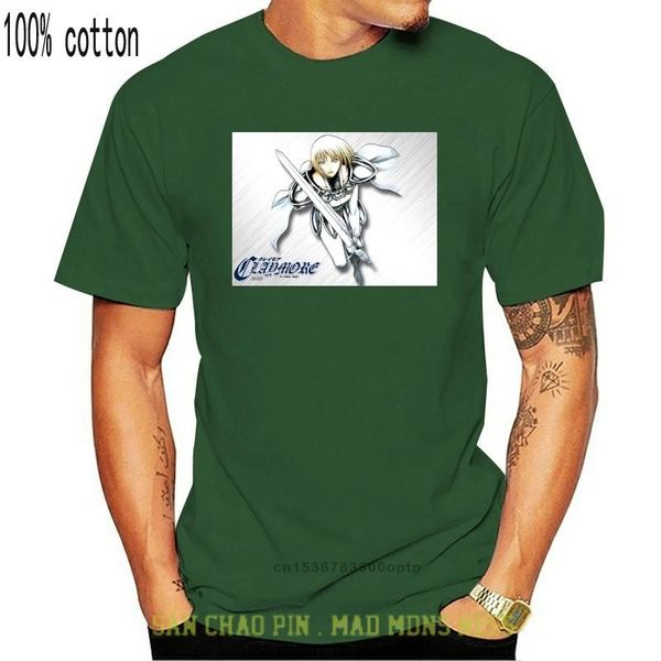

men's t-shirts claymore shirt anime, White;black