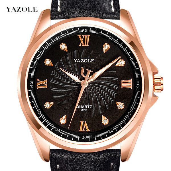 

fashion watches 325 business men's rose gold dial, Slivery;brown