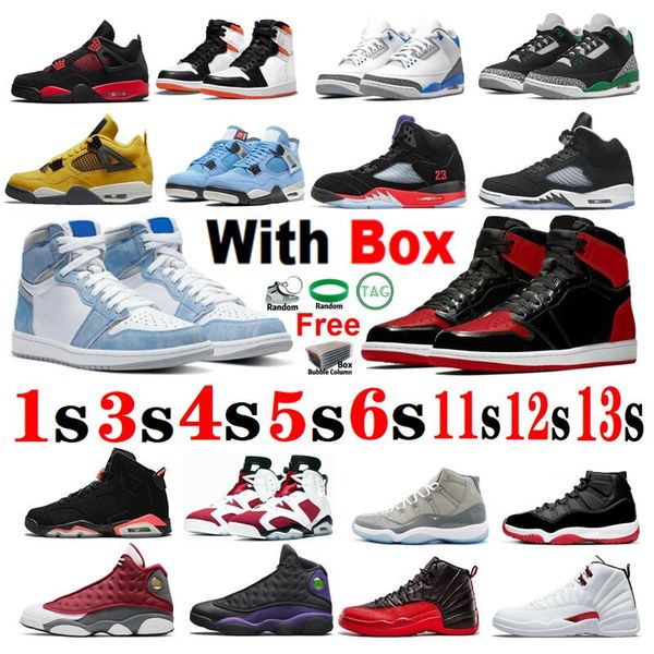 

2022 men women sneakers pine green 3s basketball shoes high og bred patent 1 utility black 12s white cement 5 moonlight red thunder 4s space