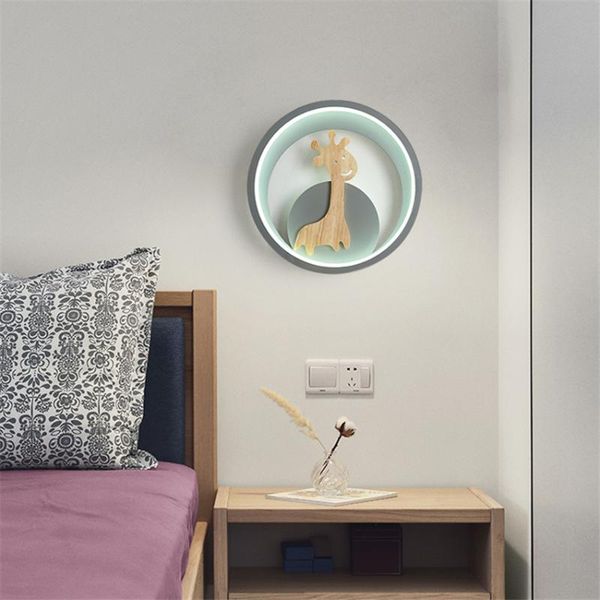 

wall lamps modern cartoon round led lamp bedroom bedside children's room home decoration corridor aisle study living light