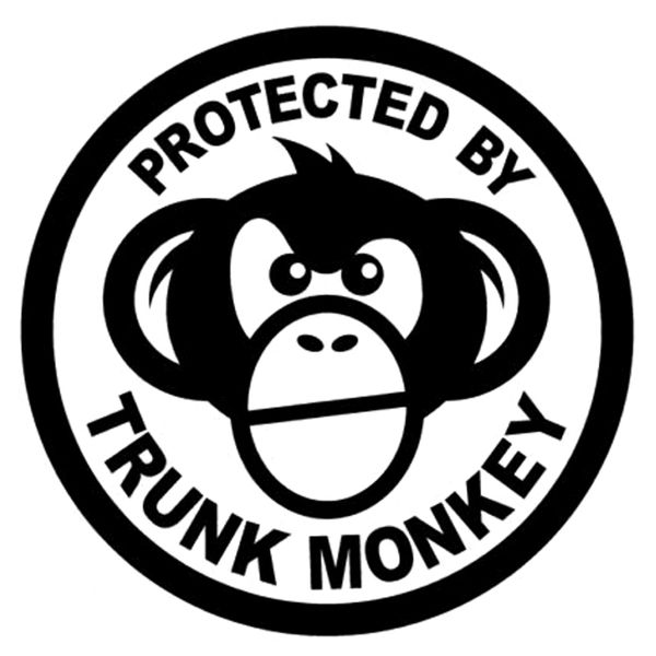 

13.7cm*13.7cm protected by trunk monkey car sticker decor vinyl decal s4-0903