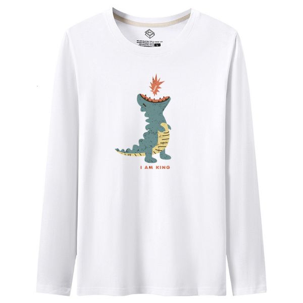 

men's long sleeve t-shirt fashion brand autumn 2021 spring and ins trend bottom coat, White;black