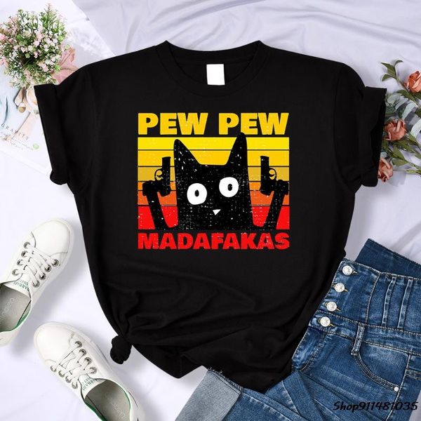 

street fashion pew madafakas t-shirts womens tee clothes tshirt summer brand hip hop crewneck women t-shirt women's, White