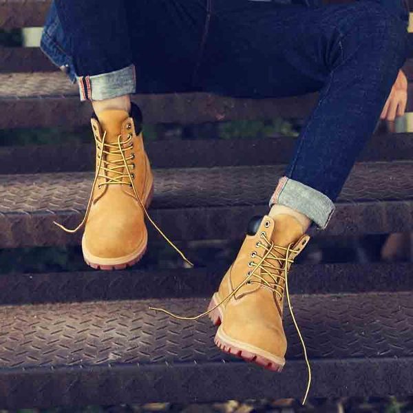 

boots men ankle genuine leather man male lace-up winter casual shoes big size high-plush 36-47, Black