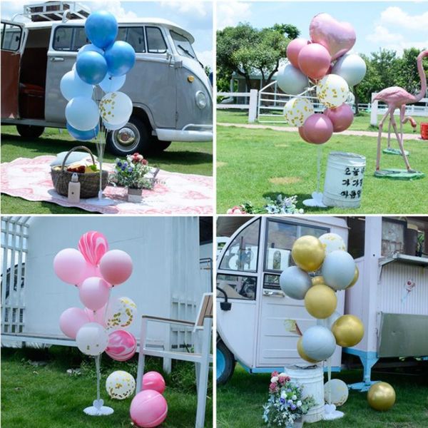 

party decoration year's day christmas latex balloon supplies children's birthday holiday picnic table floating column stand