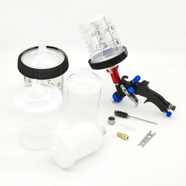 

professional spray guns gun airbrush manual 0.8/1.0mm nozzle 250cc 400cc 600cc paint mixing cup pps