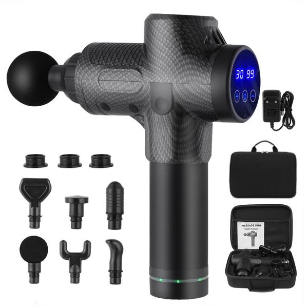 

massage gun muscle massager fascia electric bodybuilding relief the pain portable lcd display shaping machine