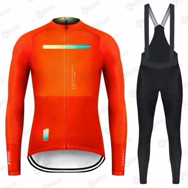 

racing sets frenesi winter 2021 men outdoor thermal warm brushed fleece bike uv protection ciclyng jersey bib trousers kit clothing, Black;blue