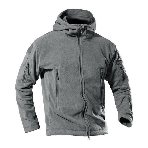 

men's jackets winter fleece tactical men military warm outdoor sports soft shell hooded coats mens hiking hunting army combat jacket, Black;brown
