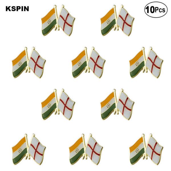 

india and england lapel pin flag badge brooch pins badges xy0341, Gray