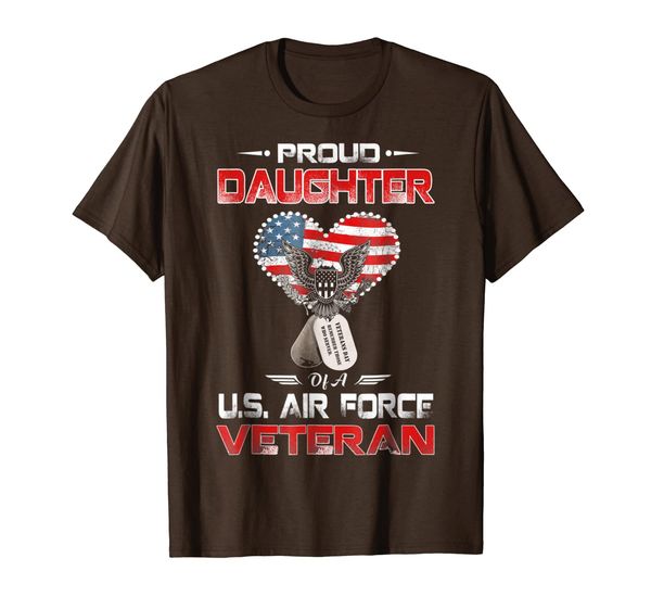 

proud daughter of a u.s. air force veteran t shirt t-shirt, White;black