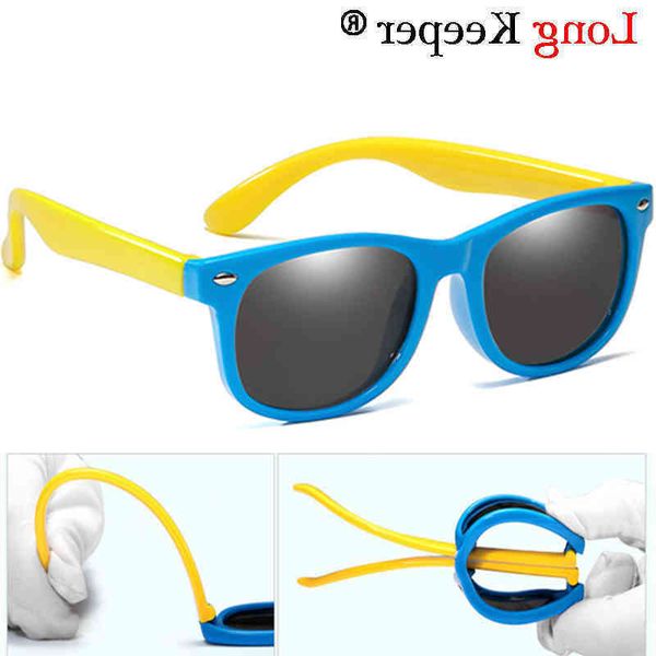 

long keeper new polarized kids sunglasses boys girls baby infant fashion sun glasses uv400 eyewear child shades gafas infantil glasses whole, White;black