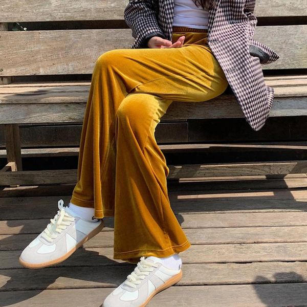 

women's leggings women loose cozy winter pants tummy control workout trousers high waiste stretch pant flare bootleg, Black