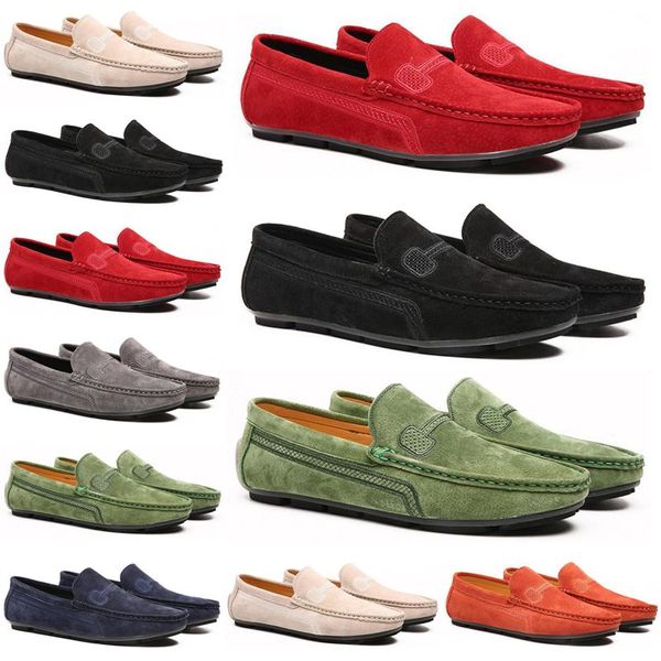 

2021 luxury men casual shoes black grey loafers outdoor flat slip on fashion mens trainers sneakers size 40-47 color99