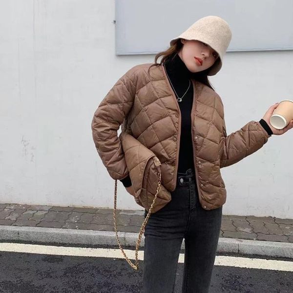 

women's down & parkas zcwxm winter women 90% duck short coat v-neck light feather jacket windproof sleeve thick outwear with fashion ch, Black