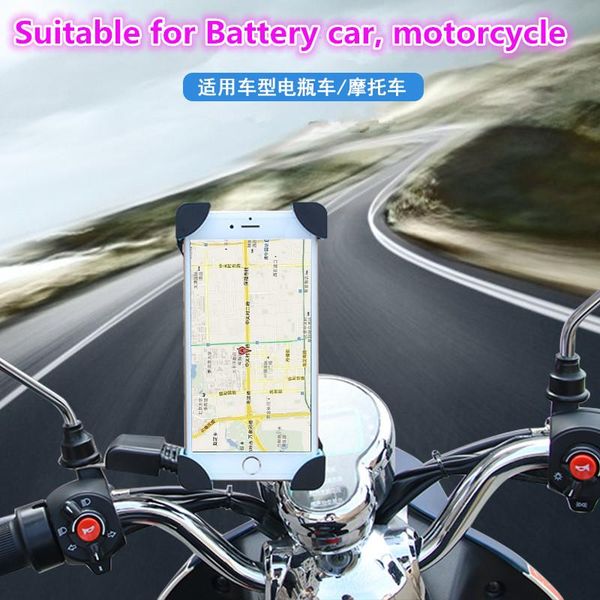 

cell phone mounts & holders universal battery car motorcycle holder for andriod support flexible 4-6inch navigator
