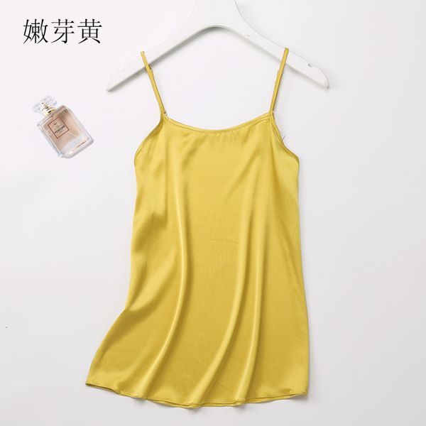 

tanks women's 100% silk adjustable straps camisole tank vest sleepwear jn106, White