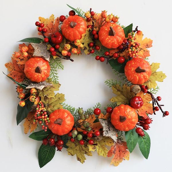 

decorative flowers & wreaths christmas thanksgiving autumn color garland window restaurant home decoration ornaments holiday pend