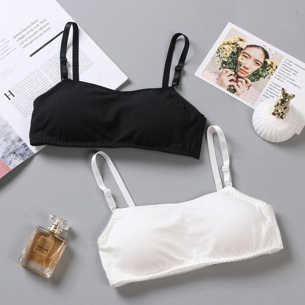 

bras wrapped chest tube beautiful back wire with pad four-breasted bottoming anti-glare underwear, Red;black