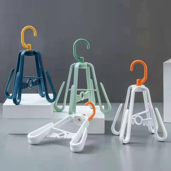 

hangers & racks multifunctional shoe rack rotatable balcony storage double hook outdoor windproof drying