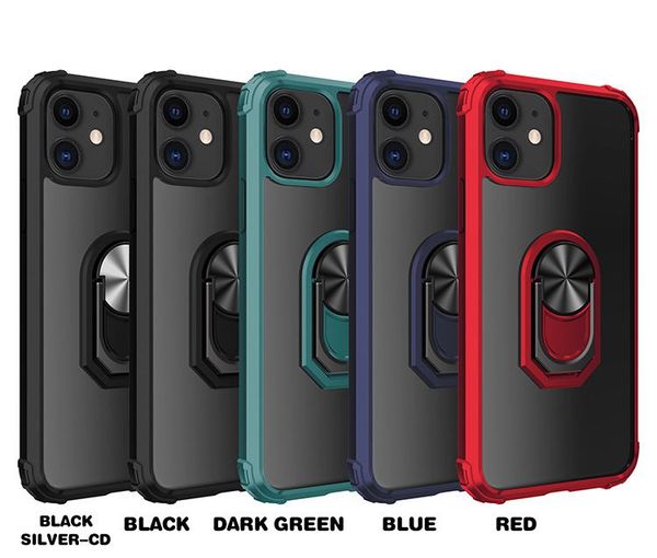 

magnetic transparent phone cases for iphone 12 pro max 6 7 8 plus 11 xr xs tpu+pc 2 in 1 case