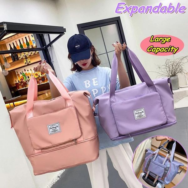 

duffel bags large capacity foldable travel waterproof luggage tote handbag duffle bag gym yoga storage shoulder unisex