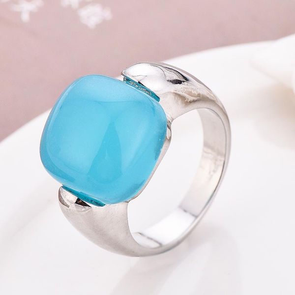 

wedding rings yi qi pin women jewelry fashion princess 2.6ct cut huge silver color zircon engagement party, Slivery;golden