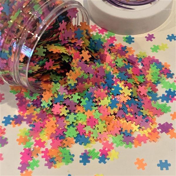 

puzzle glitter metallic confetti pieces autism piece1, Silver;gold
