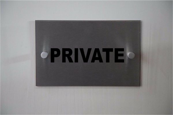 

other door hardware customize modern private **aluminum & acrylic sign** indoor or outdoor sign