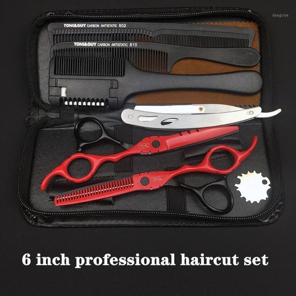 

hairdressing scissors 6.0 inch professional hair shears barber thinning cutting set1