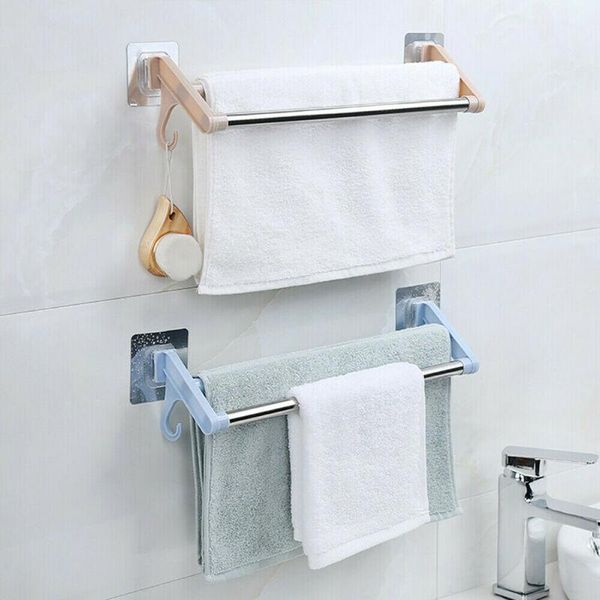

bathroom storage & organization 1pc stainless steel towel bars wall mounted rack rail holder shelf trend home tools