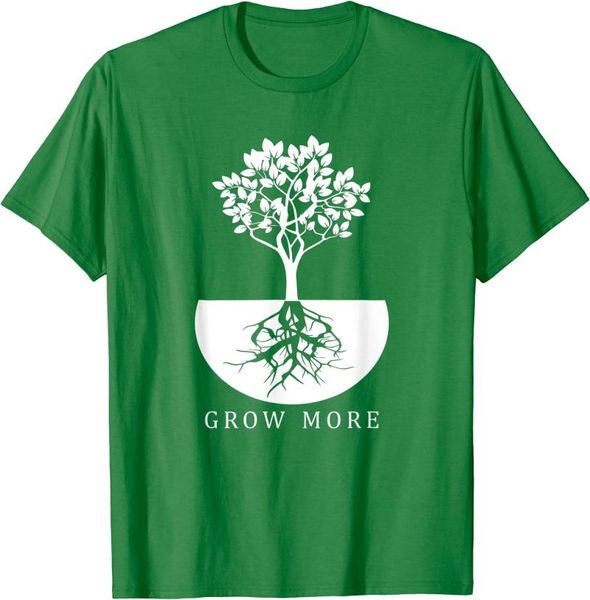 

men's t-shirts grow more - gardening shirt for gardeners t-shirt, White;black