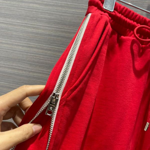 

women's pants & capris high-end brand solid sport for women drawstring high waist fashion side zipper design jogging lady winter 2021, Black;white
