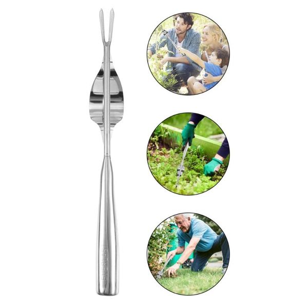 

forks stainless steel weeder puller garden remove courtyard weeding fork