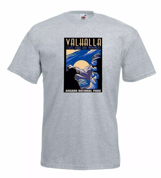 

t-shirt shirt a115 valhalla asgard national park, White;black