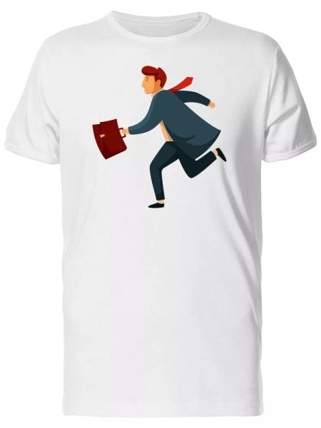 

Guy In A Suit Running Men's Tee -Image by Shutterstock, White;black