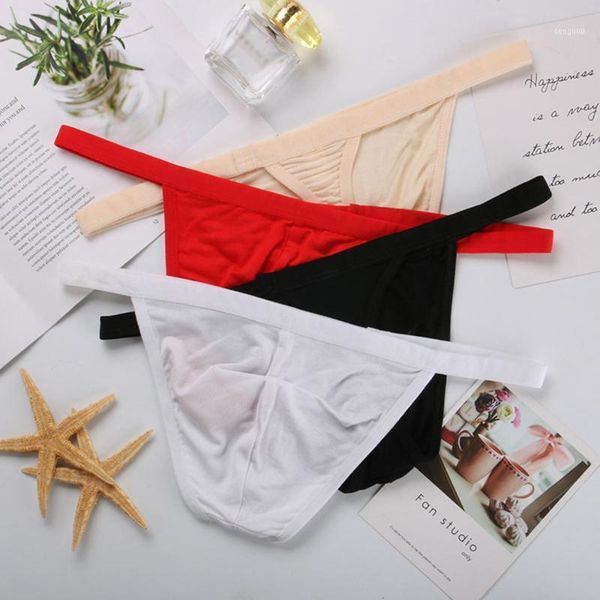 

summer style solid color thick side women's comfortable thong low waist cotton briefs1, Black;pink