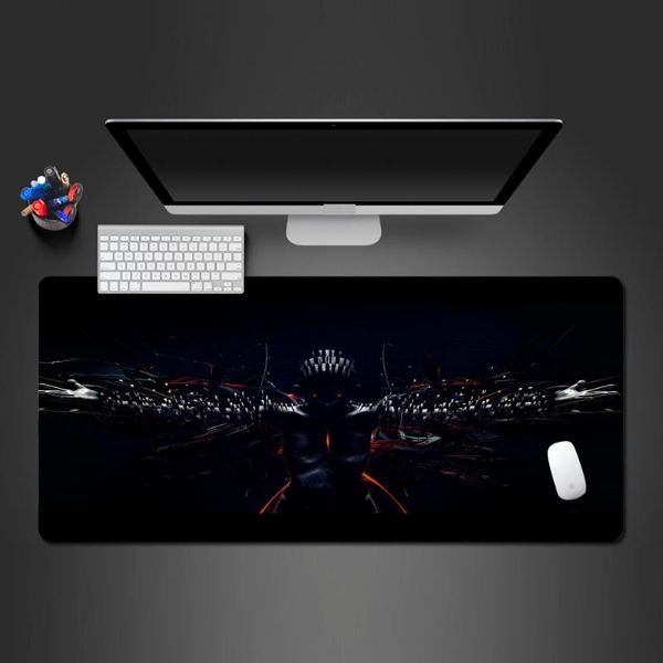 

mouse pads & wrist rests black mechanical character model game pad -selling high definition material rubber big lock edge notebook