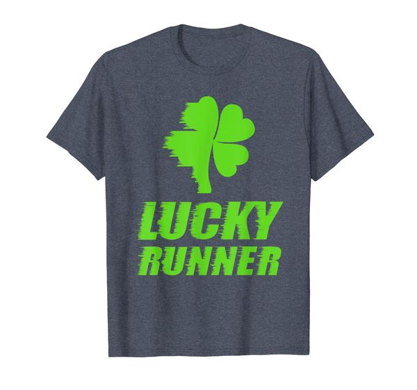 

Saint Patrick' Day Lucky Runner Marathon Running T-shirt, Mainly pictures
