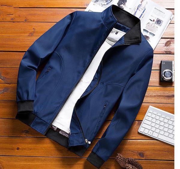 

2021 spring and autumn fashion long sleeve men's jacket coat@12, Black;brown