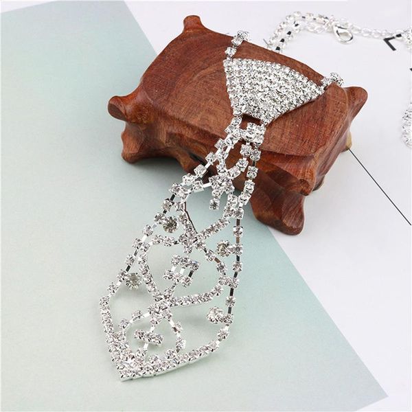 

pendant necklaces men's women's elegant glitter rhinestone collar necklace prom party jewelry decoration accessories valentine&#03, Silver