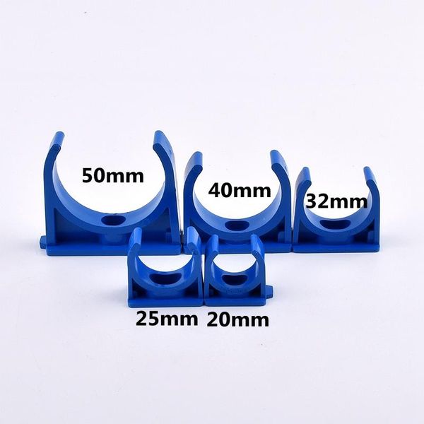 

watering equipments 5-20 pcs 20/25/32/40/50mm pvc pipe clamp garden water connectors irrigation fittings fixed u-type clip strap